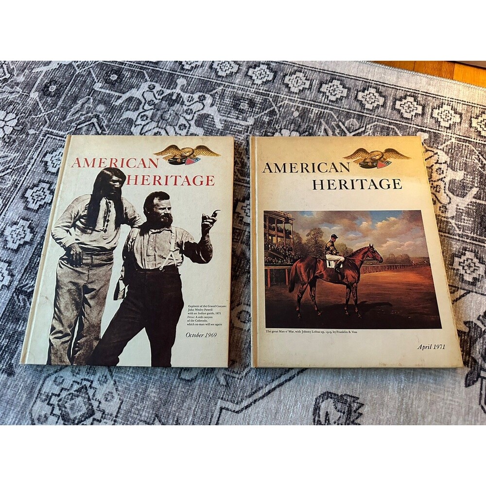 Vintage American Heritage Hardcover Books (2)- 1969 Vol.XX #6, 1971 Vol.XXII #3
